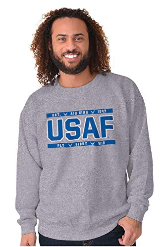 Brisco Brands Us Air Force USAF Fly Fight Win Sweatshirt for Men or Women4