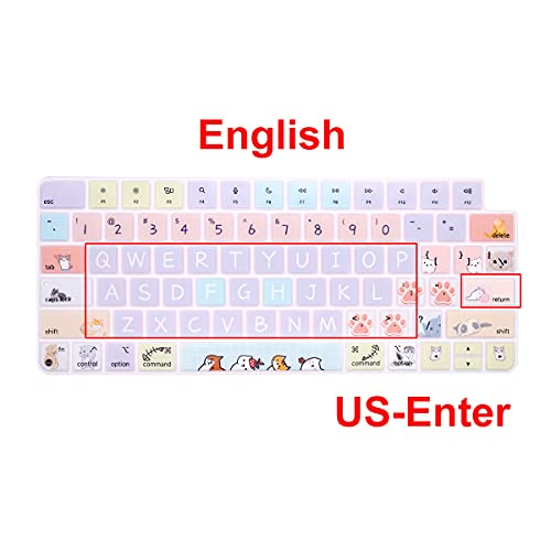 Protection de clavier iMac 2021 24 silicone lavable pour clavier A2449 Touch ID
