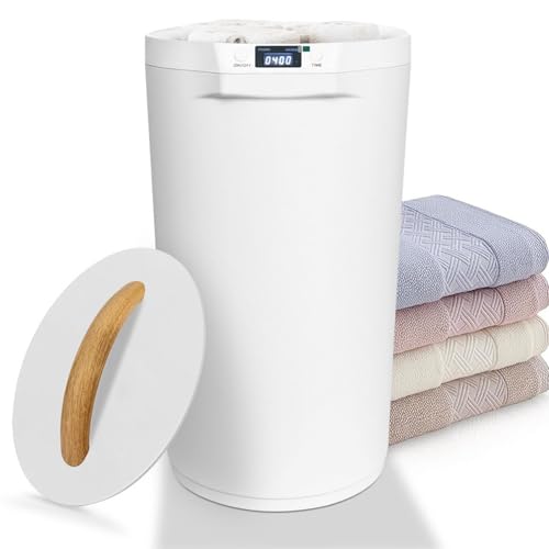 Calentador de toallas portátil con calefacción, secador de ropa y manta de 500W de calentamiento rápido para el hogar, cubo eléctrico para secar prendas con capacidad de 10L para baño/vehículo recreat