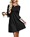 AUSELILY Kleid Herbst Damen Strickkleid Leichtes Winterkleider Damen Herbstkleid Langarm Kleid Elegantes Pulloverkleid Rundhalsausschnitt