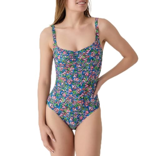 Maillot de bain 1 pièce Florenza de Janine Robin, l'élégance de la haute qualité française en bleu