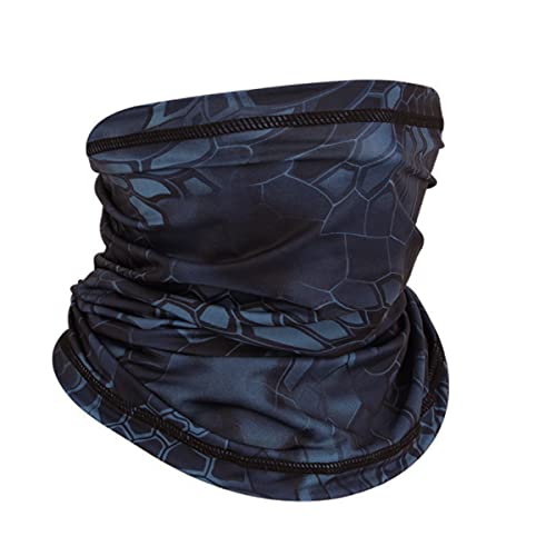 QMFIVE Tactical Camouflage Scarf, Men and Women Multi-Purpose Military Headband Style Head Wrap Face Mesh Neckerchief for Combat,Hunting,Climbing,Hiking,Cycling Outdoor Activity (B-TYP)
