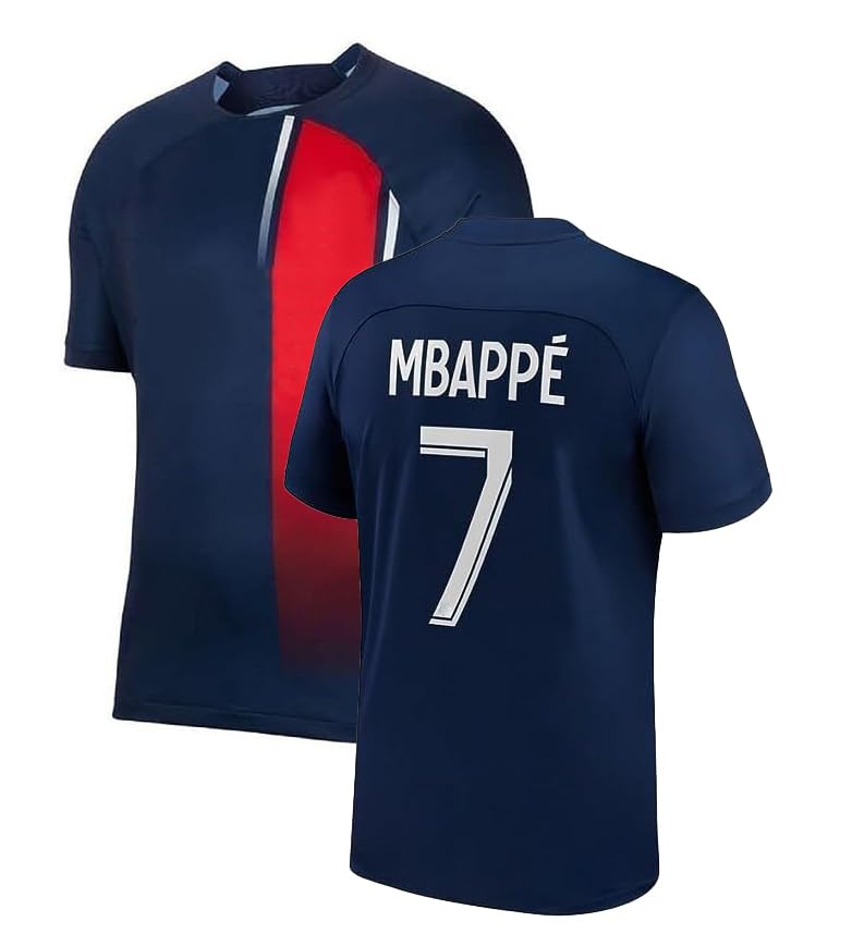 Mbappe Sports Soccer Football Home Away Training Team Club kit Jersey T-Shirt (Kid's, Boy's & Men) Product_Code (Colour,Size)-picture-31