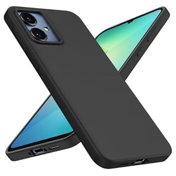 Xiltlly Custodia Cover per Samsung Galaxy A06 6.7 Pollici, Ultra Sottile Morbida in Silicone TPU Anti-Graffio Antiurto Protettiva Case per Samsung Galaxy A06, Nero