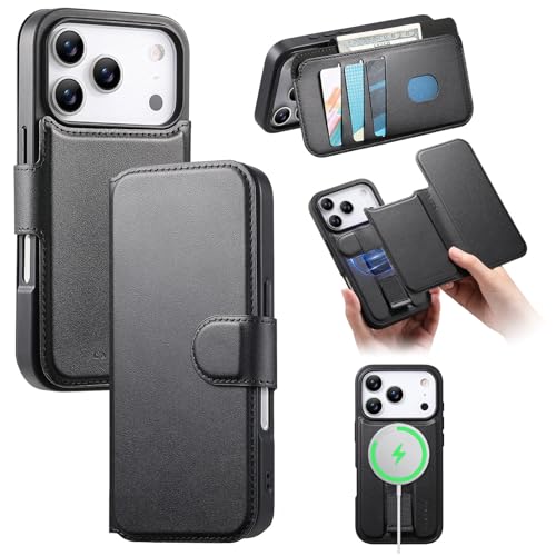 For 2025fiPhone 17Pro MaxP[X蒠^RFIDubLO CX[dΉ 2 in 1 O\U[ J[h[ X^h@\X}zP[XyMYHzACtH17v}bNX lC y ֗ h