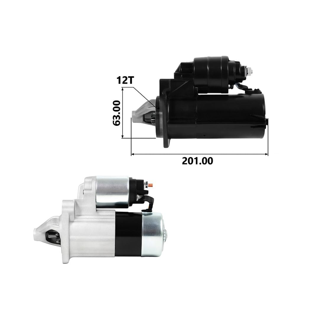 TT16375 PRO Motorino di avviamento per auto 12V, 1.40 KW. Compatibile con DACIA, MERCEDES-BENZ, NISSAN, RENAULT.Eccellente rapporto qualità-prezzo. Installazione facile e garantita.