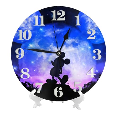 ミッキーマウス (2) 掛け時計 おしゃれ 北欧 壁掛け時計 静音 自宅 寝室 部屋飾り 贈り物 インテリア 大数字 直径25cm 非電波 アニメ キャラクター かわいい プレゼントのサムネイル