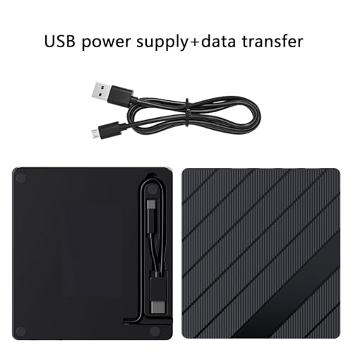 Unidad externa rápida CDDVD USB 3.0 con ranuras para tarjetas y puerto tipo C miniatura 6