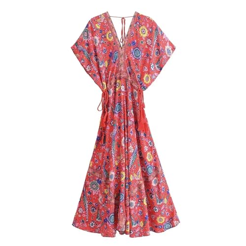 Vestidos largos bohemios de playa para señoras que buscan estilo fluido en sus vacaciones