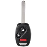SCITOO 1 X Black 3 Button Remote Head Key for Honda Accord (2003-2007), CR-V (2005-2006), Element (2010) - OUCG8D-380H-A 35111-SHJ-305 850G-G8D380HA