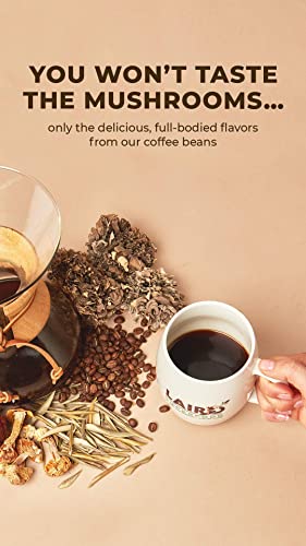 Laird Superfood Boost Coffee, Medium Roast Ground Beans Infused with Functional Mushrooms, Vitamin D and Olive Leaf Powder, 12 oz. Bag - Image 5