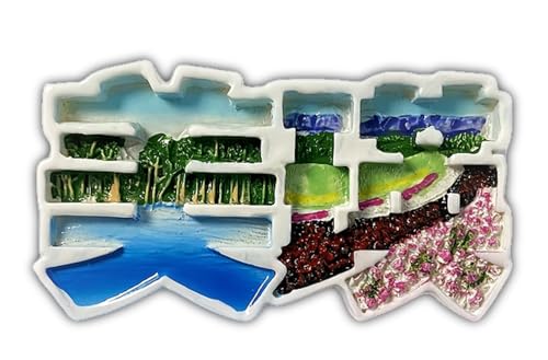 Meiying Town Hokkaido - Imán 3D para nevera con diseño de ciudad de Hokkaido, recuerdo de viaje de Japón, imán decorativo tridimensional para decoración del hogar y la cocina