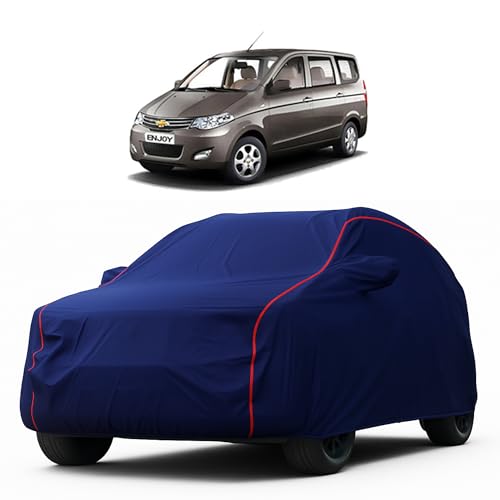 Image of Heavy-Duty Car Cover for Compatible with Chevrolet Enjoy (2013 to 2025 All Models) Deluxe Car Protection Cover - Waterproof & UV-Resistant All-Season Exterior Protection