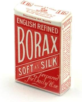 MyTinyWorld 2 x Dolls House Miniature Red Borax Soap Powder Boxes