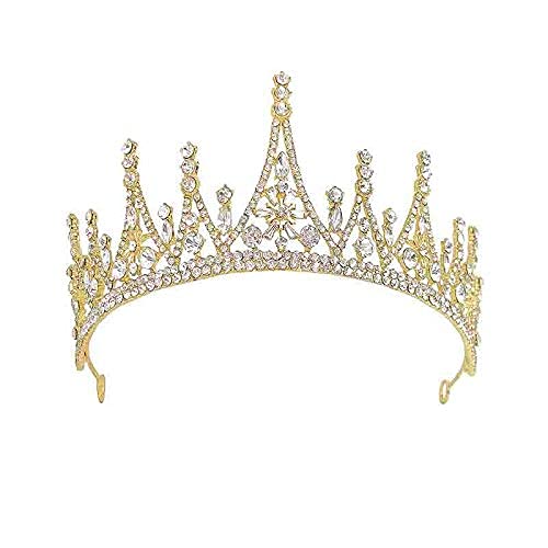 Diadème et couronnes en Cristal Brillant de Couleur Or/Argent, Accessoires Photo, Bandeau pour Femmes, fête de Mariage