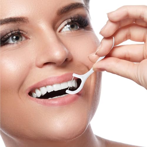 Image of Carrot - 3 in 1 Tooth Cleaning Fresh Dental Floss,Oral Care Teeth Flossing Thread Toothpicks Stick Set for Fresh, Healthy and Breath Gums (PACK OF 50)