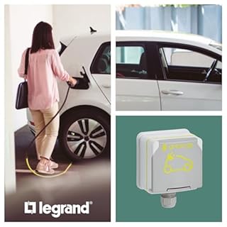 LEGRAND | Green'UP ACCESS, Prise et Cordon de Repiquage, Recharge Sécurisée Jusqu’à 3,7 kW, Charge Accélérée x2 Pour Véhicules Électriques Compatibles, Installation Intérieure/Extérieure