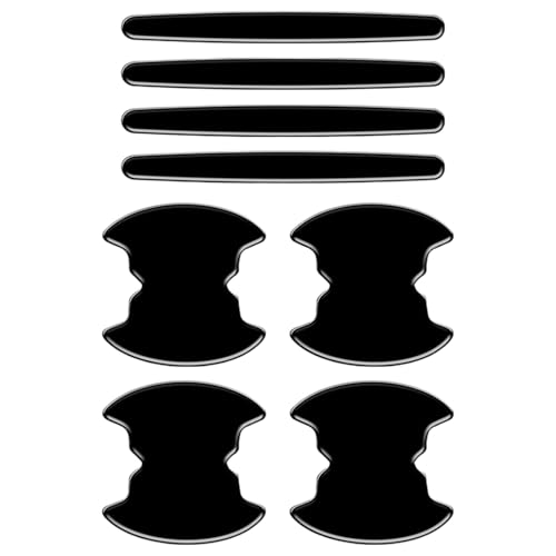 Laxreheye - Protección contra arañazos para huellas de mango - Accesorios exteriores para coche, camión, SUV - Protección de pintura para