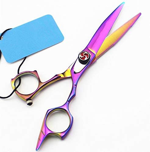 5. inch 440c Steel Rainbow Hair Scissors Cutting Salon Barber thinning Shears Hairdressing Set