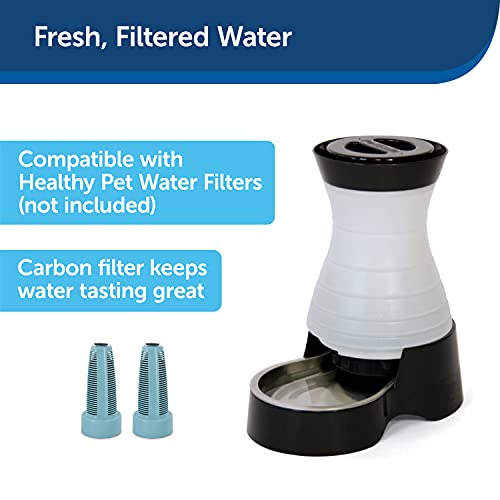 PetSafe Healthy Pet Water Station - Small, 64 oz Capacity - Gravity Cat & Dog Waterer - Removable Stainless Steel Bowl… - Image 4