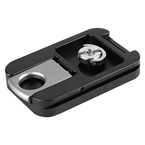 Quick Release Plate, Black Aluminum Alloy QR-60 Tripod Head, Lightweight and for Camera Safety