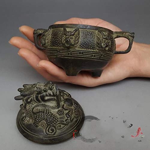 Amazon｜LAOJUNLU アンティーク銅製 九龍香炉 お香立て 香炉