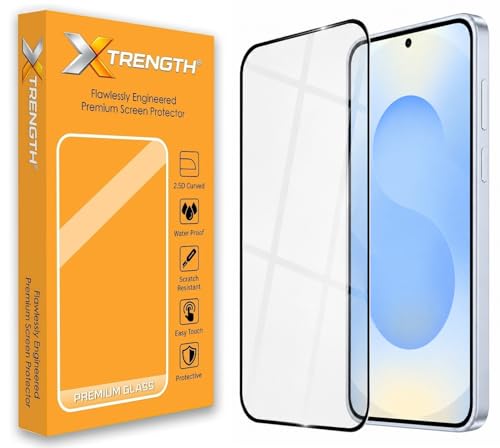 Image of Tempered Glass for Samsung Galaxy S24 and Galaxy S25 (6.2 Inch) with Installation Kit | 9H Edge to Edge Screen Protector | Anti Scratch