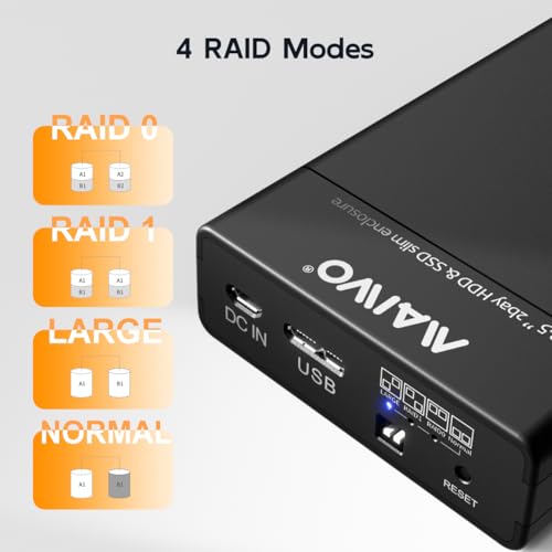 Caja externa para disco duro 2.5'' SATA doble bahía MAIWO miniatura 4