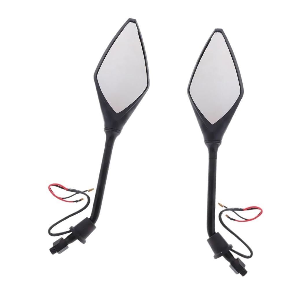 Rétroviseurs moto 10mm avec clignotant pour éviter les angles morts - 8