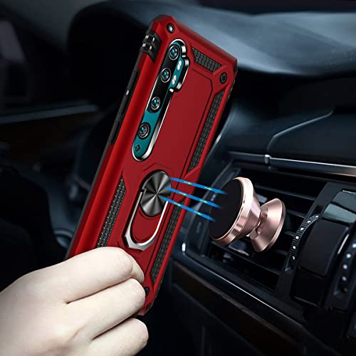 Samsung Galaxy A70 Uyumlu Kılıf Tank Yüzüklü Silikon Kapak - Lacivert