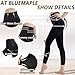 +MD Shapewear for Women Tummy Control Seamless High Waisted Light Compression Footless Tights Leggings Body Shaper for HIPS and Thighs (Large,Black)