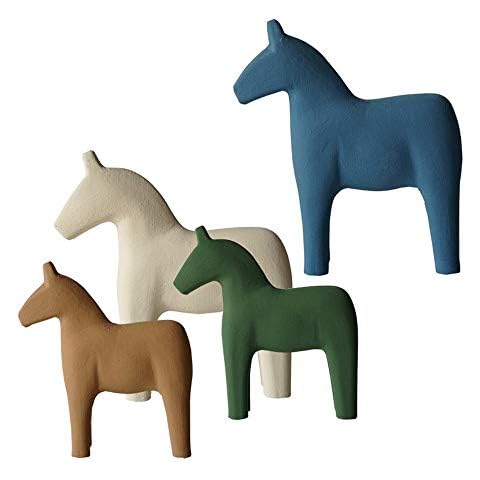 ANOVEL Decorative Wooden Horse Home Table Decoration Photography Decoration Cover