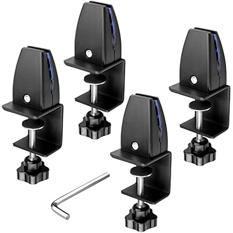 TSSS 4 teilige Schreibtisch Trennwand klemme, Klemmhalter aus Acryl-Kunststoff Cover