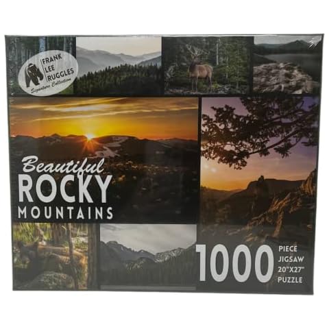 Education Outdoors Rocky Mountains Jigsaw Puzzle - 1000 Piece National Park Photo Puzzle - Family Fun Activity Cover
