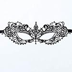 20 Pieces Lace Mask Masquerade Venetian Eyemask Halloween Sexy Woman Lace Mask for Halloween Masquerade Carnival Party Costume Ball, Black - Image 2