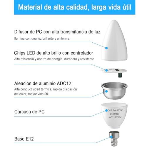 Lámparas LED tipo vela 6 Imagen adicional