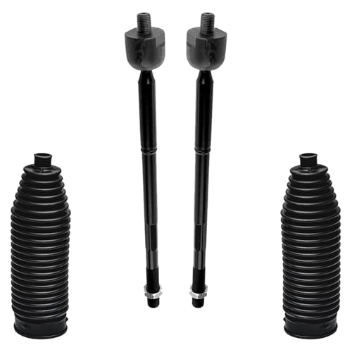 Image of Detroit Axle - RWD Front End Suspension Kit for 11-14 Chrysler 300 Dodge Challenger Charger, 4 Tie Rods 4 Lower Rearward & Forward Control Arms 2 Boots 2011 2012 2013 2014 Replacement - 10pc Set