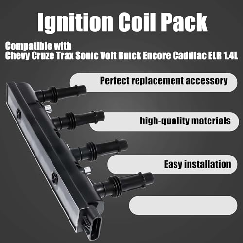 LEVANLIGHT Ignition Coil Pack Compatible with Chevy Cruze Sonic Trax Volt Buick Encore Cadillac ELR 2011-2020 1.4L Turbo, Replace# 55577898 55579072 25198623 UF669 D521C by LEVANLIGHT - Image 3