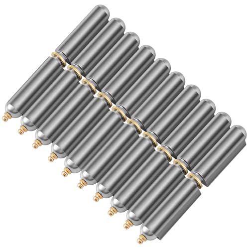 Zonon 10 Pcs 6 Inch Weld on Hinges Bullet Barrel Weldable Hinges, Zerk