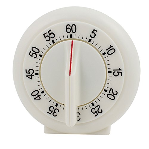 Sourcingmap 3.6x3.6x2-Inch 60-Minute Mechanical Kitchen Timers Pendulum Clock Design