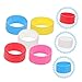 POPETPOP 5Pcs Tennis Racket Overgrip Bands Clear Silicone Sweat Absorbing Handle Wraps for Tennis Squash Flexible and Durable Grip Cover Random Colors