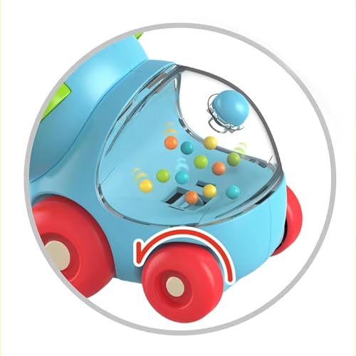 Image of ToyBharat Pop Pop Elephant Free Wheel Toy Features Vibrant Multicolour Designs and Smooth Battery-Free Rolling Action. Perfect for Kids Ages 1 to 6, Encouraging Activity