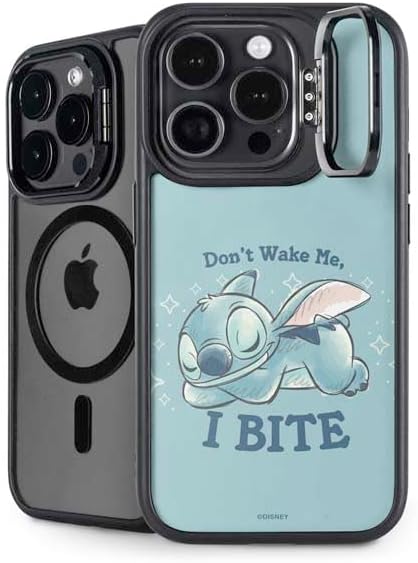 Skinit Kickstand Phone Case Compatible with iPhone 16 Pro Max - Officially Licensed Disney Lilo and Stitch Stitch and Angel Design