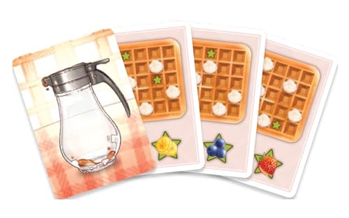 AEG Waffle Time | Draft Fruit Toppings & Whipped Cream, Create Patterns Spread Syrup | Abstract Strategy Breakfast Board Game | 1-4 Players | Ages 10+ - Image 5