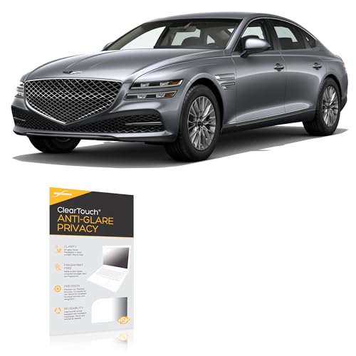 BoxWave Screen Protector Compatible With Genesis 2024 G80 Display (14.5 in) - ClearTouch Anti-Glare Privacy (2-Pack), Privacy Screen Protector Flexible Film Anti-Glare