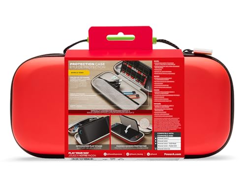 Image of PowerA Protection Case for Nintendo Switch 2 - Mario & Yoshi, Officially Licensed, Protective Storage, Holds up to 9 Game Cards and 2 microSD Express Cards, Integrated Play Stand