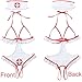 RNHGBB Sexy Nurse Costume Lingerie for Women, 2 Pcs Nurse Lingerie Set With Headband Sexy Halloween Costume Woman 2026, Large White