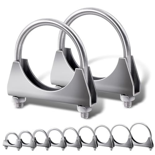Abrazaderas en U de acero inoxidable Tanstic con máxima resistencia para escape 2