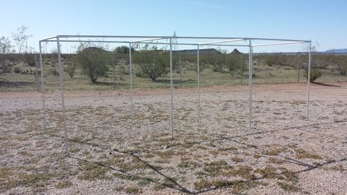 30’ Baseball Softball Straight Leg Batting Pitching Cage - 1 5/8