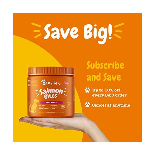 Salmon Fish Oil Omega 3 for Dogs with Wild Alaskan Salmon Oil Anti